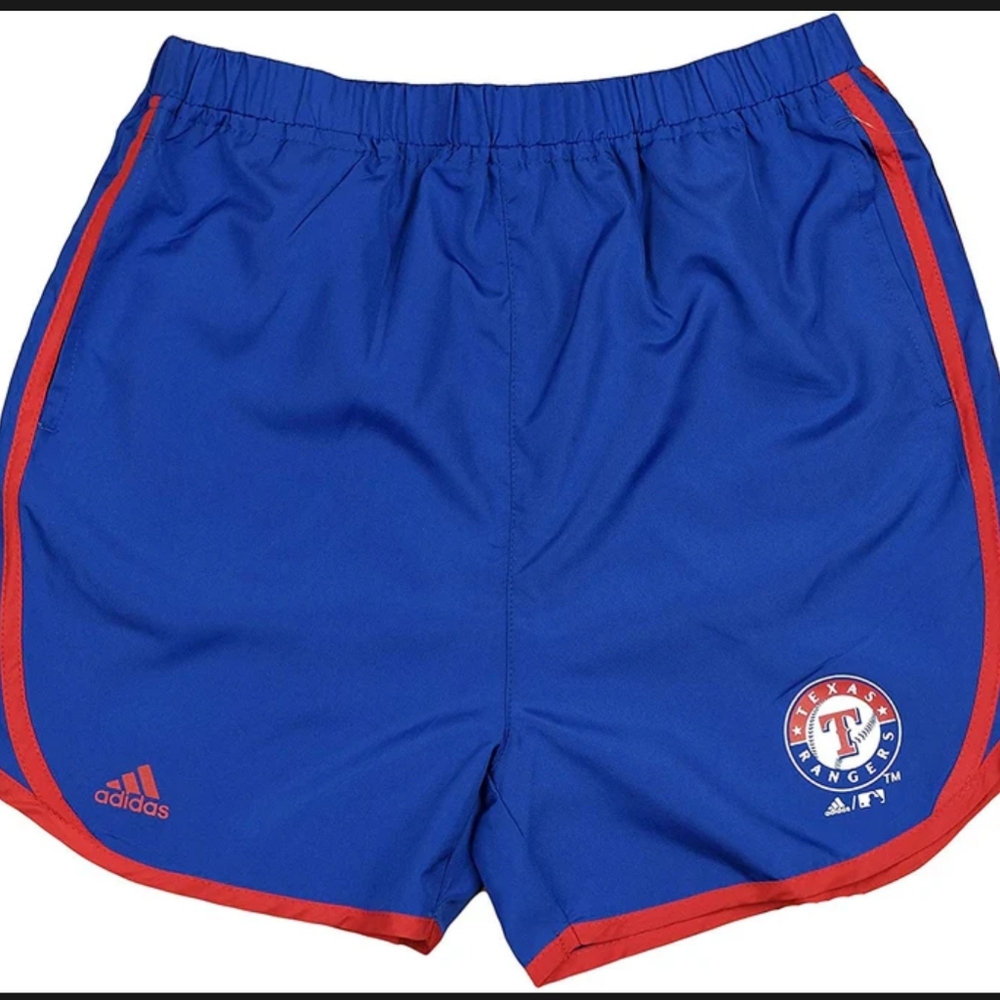 Youth Adidas x MLB Texas Rangers Lightweight Charger Shorts, NWT, Large (14)